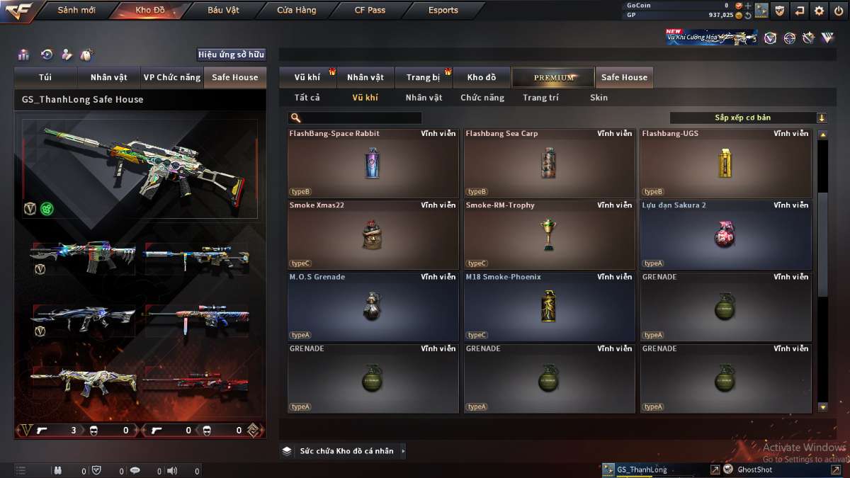 shop acc cf uy tin gia re